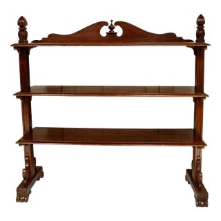 Antique William IV Mahogany Three-Tier Buffet, 1830 For Sale