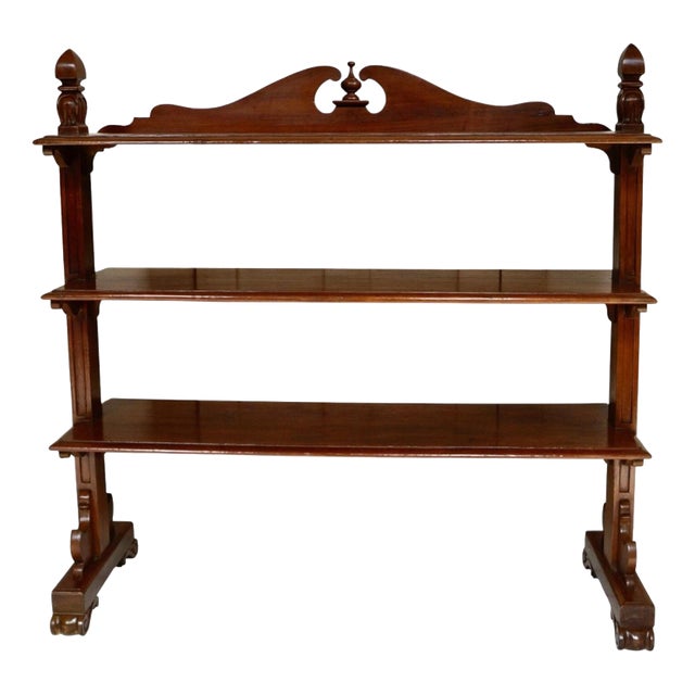 Antique William IV Mahogany Three-Tier Buffet, 1830 For Sale