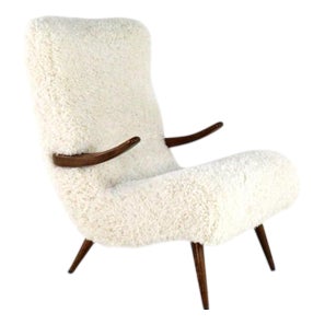 Vintage Dutch Cuddle Chair For Sale