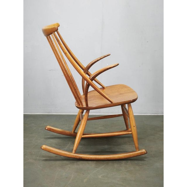 Danish Modern Rocking Chair by Niels Eilersen for Illum Wikkelsø, 1960s For Sale - Image 12 of 13