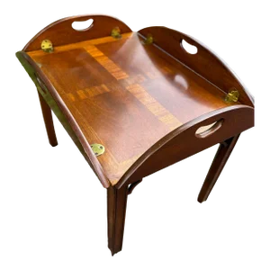 1980s Councill Craftsman Furniture Chippendale Butler's Tray Coffee Table