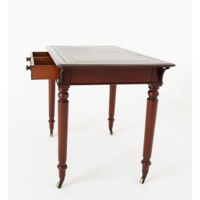 Victorian Writing Table Mahogany Desk from Holland and Sons, 1870s For Sale - Image 4 of 8
