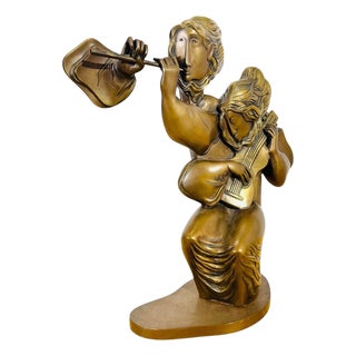 Bronze Duet Sculpture from Alvar Sunol Munoz-Ramos, 1988 For Sale