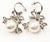 2000 - 2009 Chanel Vintage Silver Ribbon Pearl Hoop Earrings, A Pair For Sale - Image 5 of 6