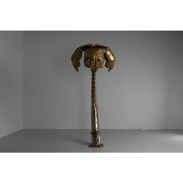 Palm Tree Floor Lamp in the style of Maison Jansen, 1970s For Sale - Image 6 of 18