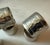 Mid 20th Century Set of 6 Vintage Hammered Metal Napkin Rings For Sale - Image 5 of 7