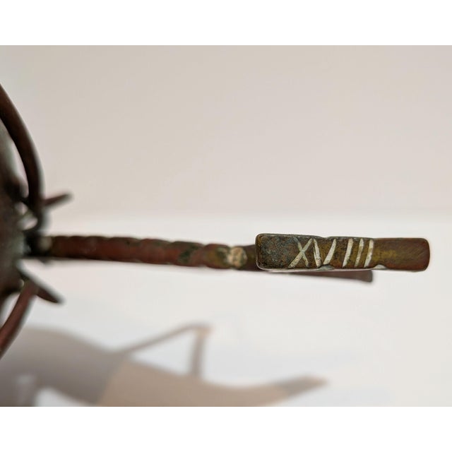 Metal Antique Arts & Crafts Copper Figural Grasshopper Cigar Cutter Ashtray 1900-1915 For Sale - Image 7 of 9