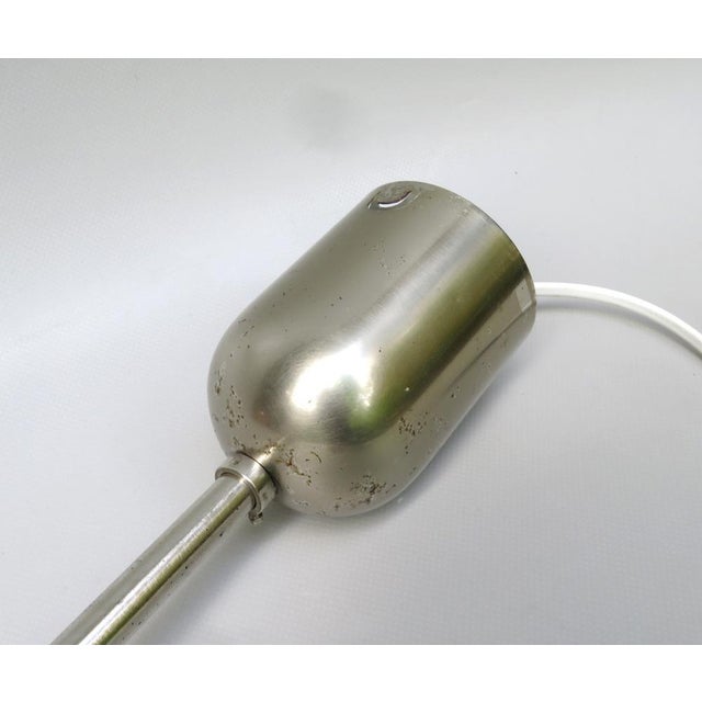 Bauhaus Ceiling Lamp in Opalinglas & Nickel-Plated from WMF Ikora, 1920s For Sale - Image 11 of 18