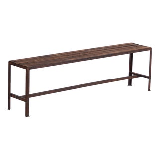 Long Metal Bench, 1920s For Sale