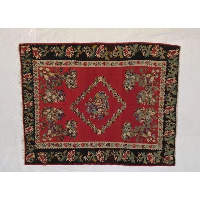 1930s Besarabian Kilim Rug 9' X 11'6" For Sale In New York - Image 6 of 6