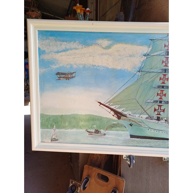 Henry Sola, Marine Scenes, 1970, Oil on Panel For Sale - Image 15 of 18