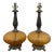 Vintage Crackle Glass Table Lamps - Pair For Sale