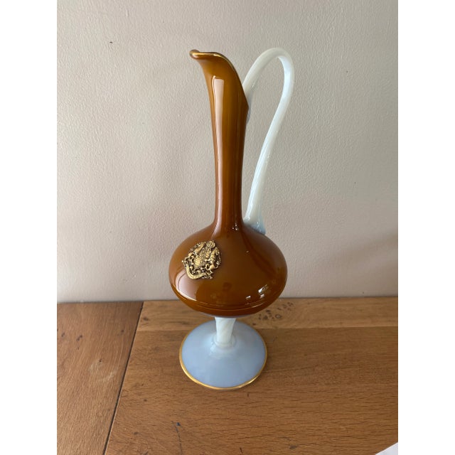 1950s Italian Opaline Glass Pitcher, 1950s For Sale - Image 5 of 16