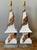 Vintage Regency Draped Swag Glazed Ceramic Lamps - A Pair For Sale In West Palm - Image 6 of 10
