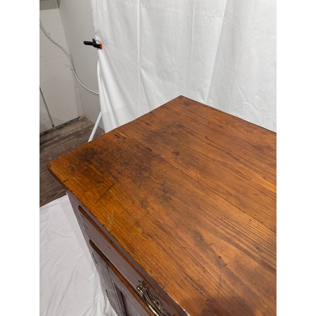 Wood Antique French Pine Server C 1700s For Sale - Image 7 of 7