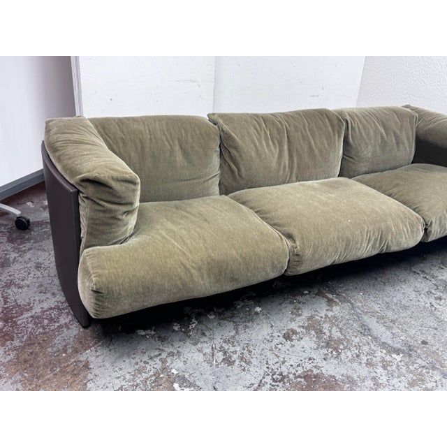 Dark Green Tito Agnoli for Poltrona Frau La Capanelle Sofa For Sale - Image 8 of 12