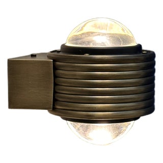 Newcombe Art Deco Brass Wall Sconce | Handcrafted by Özendeco For Sale