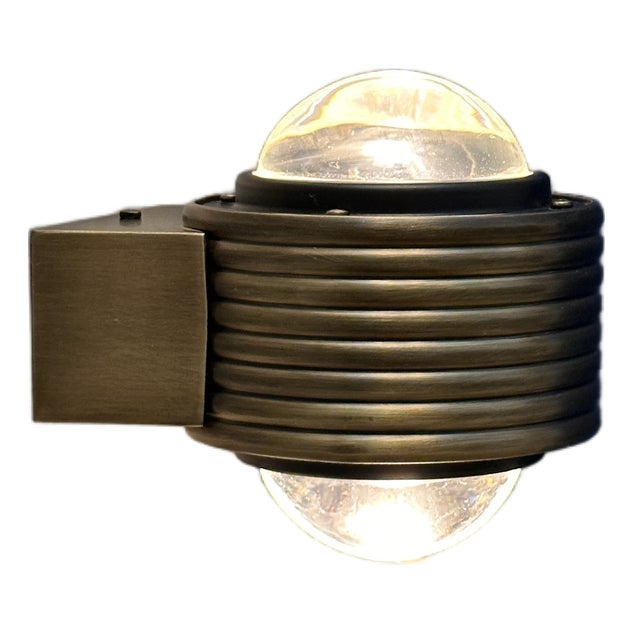Newcombe Art Deco Brass Wall Sconce | Handcrafted by Özendeco For Sale