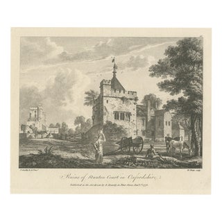 After Paul Sandby, Ruins of Stanton Court, Oxfordshire, 1778, Engraving For Sale