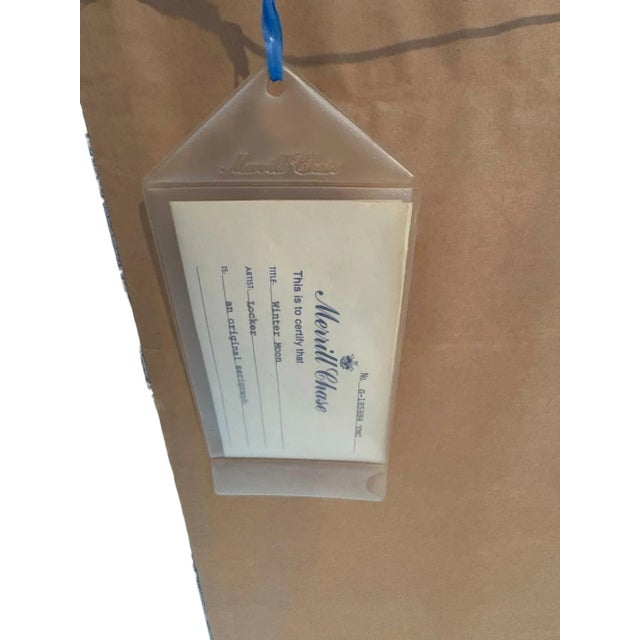 Impressionist 1978 Winter Moon Serigraph Signed by Thomas Locker For Sale - Image 3 of 11