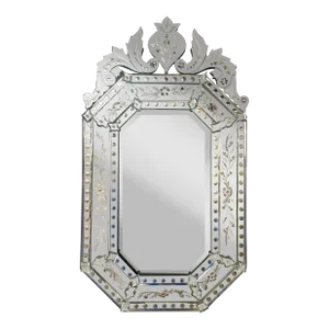 Large Monumental Antique Venetian Wall Mirror