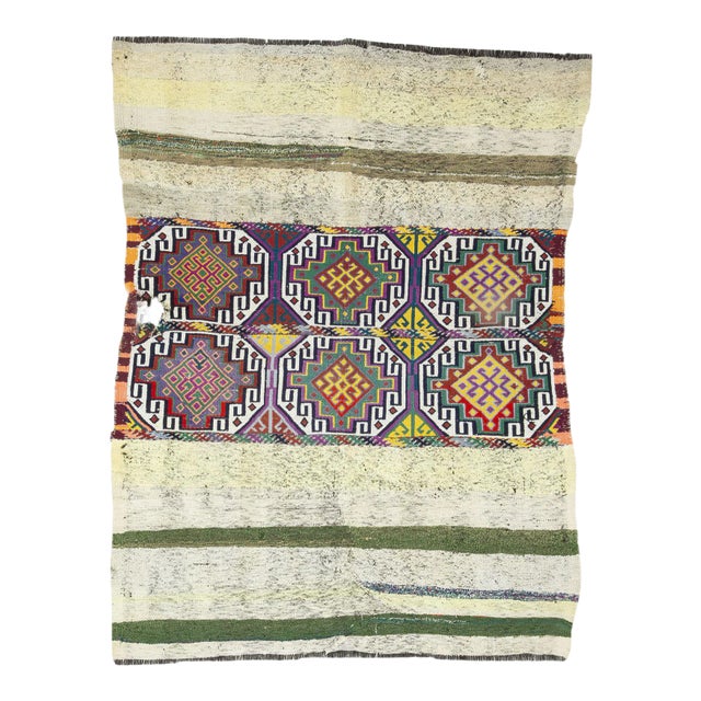 Vintage Turkish Kilim Rug For Sale