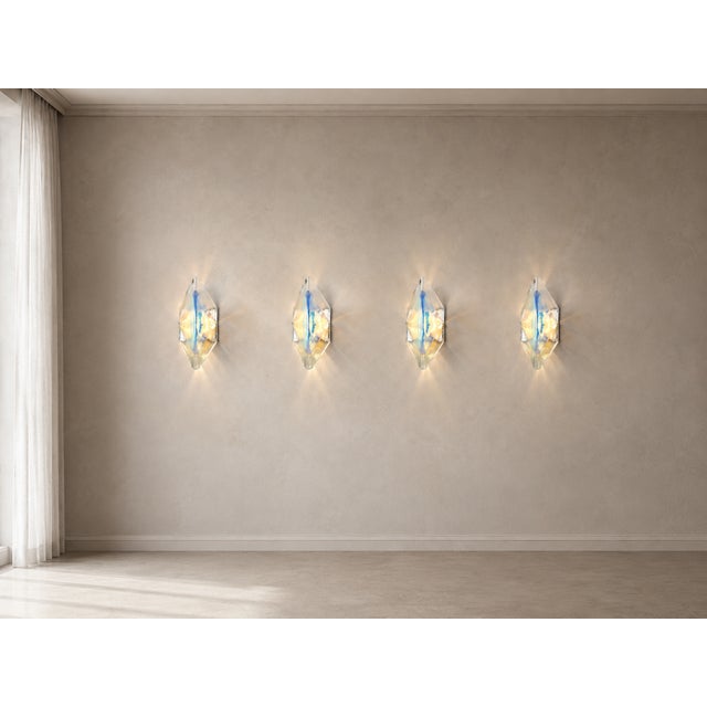 Vintage Murano Glass Wall Lights by Carlo Nason for A.V. Mazzega, 1960s, Set of 4 For Sale - Image 17 of 17