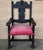 19th Spanish Colonial Altar Carved Armchair with Red Velvet Seat and Carved Back For Sale - Image 16 of 18