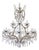 Antique Reproduction Italian Chandelier With Rock Style Crystals For Sale