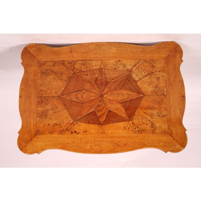 Biedermeier Style Birch Occasional Table For Sale - Image 10 of 12