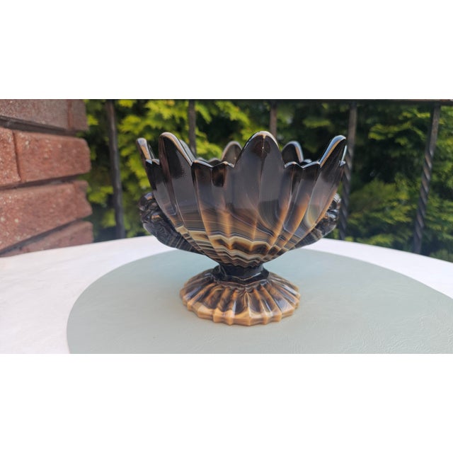Art Deco Glass Cake Stand from United Glassware STS Abel, 1930s For Sale - Image 6 of 6