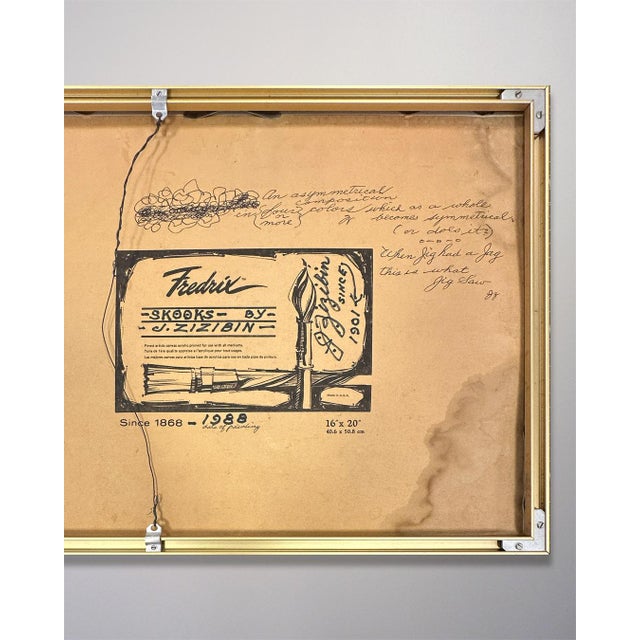 Fantastic. Outsider artist J. Zizabin created this acrylic on board painting in 1988 at age 87. He lived and worked here...