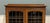 Antique English Bookcase Cabinet Double Door Leaded Wavy Glass Oak c.1930s For Sale - Image 10 of 18