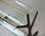 Mid Century Mahogany Side Table With Magazine Rack and Brass Detail For Sale In Detroit - Image 6 of 11