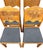 1970s Vintage Set of 4 Carved Dining Chairs With Upholstered Seats For Sale - Image 5 of 11