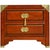 1970s Campaign Chinoiserie Nightstand by Huntley for Thomasville, Double-Ring Hardware For Sale - Image 9 of 9