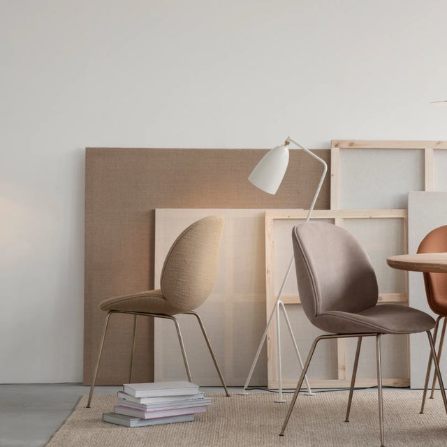 Mid-Century Modern Greta Magnusson Grossman 'Grasshopper' Floor Lamp in Oyster White For Sale - Image 3 of 4