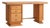 French Oak Architect’s Desk with Inset Glass Top, 1950s For Sale