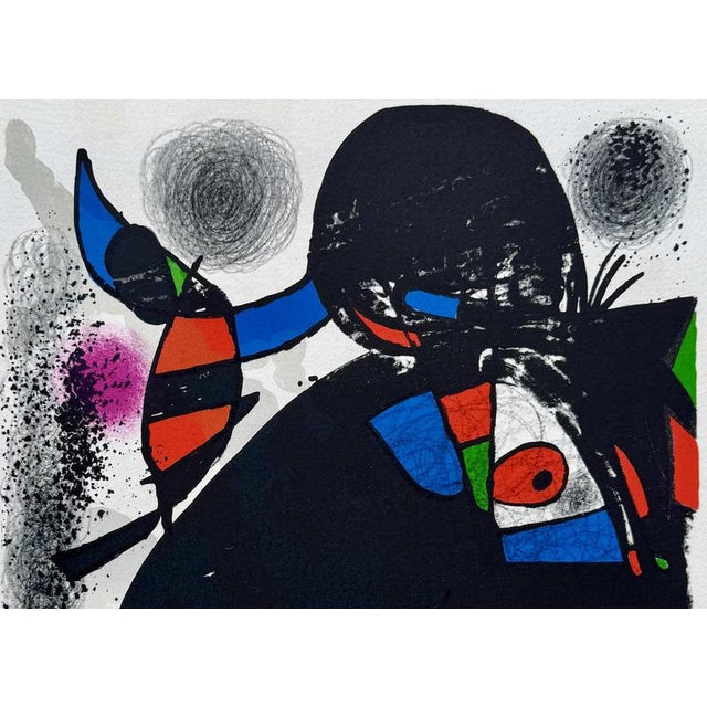 Modern Joan Miro, Abstract Composition, 1975, Original Lithograph For Sale - Image 3 of 6