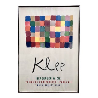 Vintage Paul Klee French Exhibit Gallery Poster For Sale