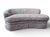 Contemporary Sherrill Sofa Chaise Amoeba Shaped One Arm With Accent Pillows For Sale - Image 3 of 16