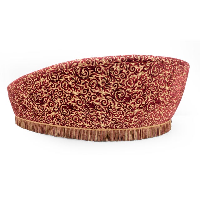 Mid-Century Modern Italian Curved Sofa by Federico Munari, 1950s For Sale - Image 9 of 12