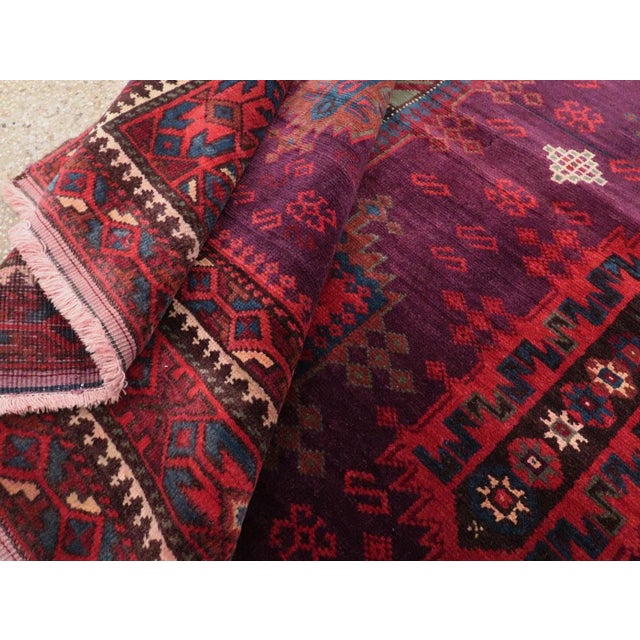 Galerie Shabab Collection Antique Indian Agra Rug Accent Rug For Sale - Image 10 of 10