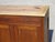 Antique bathroom cabinet restored and converted into a side table. Sanded and varnished pine top. One full-width drawer...