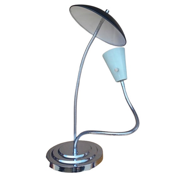 Custom Made Mid-Century Modern Design Reflector Tall Desk/ Floor Lamp For Sale