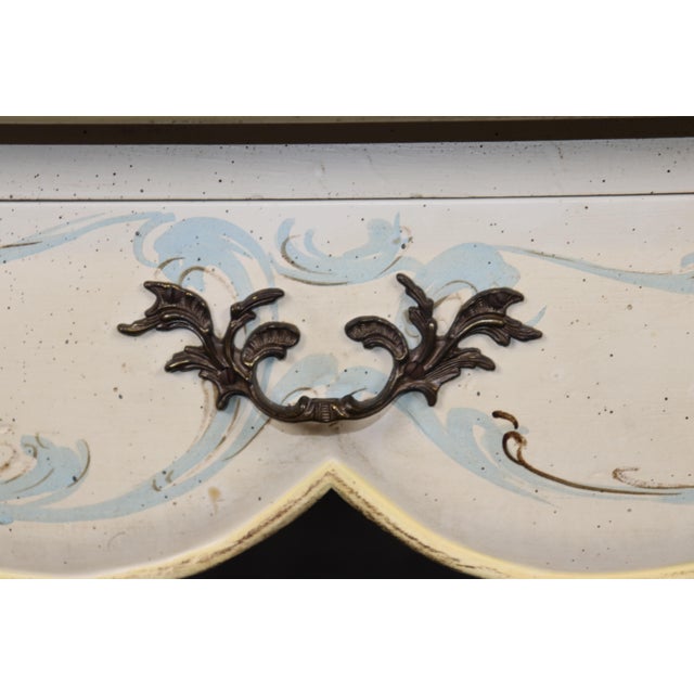 Paint 1920's Italian Paint Decorated Venetian Painted Writing Desk For Sale - Image 7 of 13