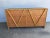 Restored Vintage 1950s Teak and Rice Mat "V" Lowboy Dresser With Rattan For Sale - Image 9 of 10