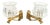Mid-Century Sconces in Glass and Brass in the style of Barovier and Toso, Italy, 1960s, Set of 2 For Sale