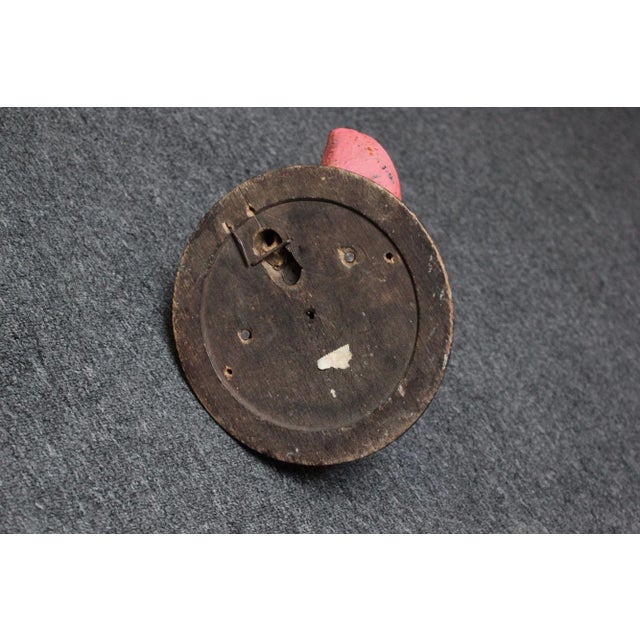 Vintage German Carved and Painted Black Forest Pig Mounted Wall Sculpture For Sale - Image 10 of 10