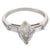 Contemporary Mid Century Gia 0.88 Marquise Cut Diamond Platinum Engagement Ring, Size 5.5 For Sale - Image 3 of 5